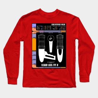 Computer Readout Showing Pilot Episode Laser Pistol Long Sleeve T-Shirt